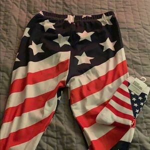 American flag leggings and socks
